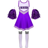 Cheer Leader kostým na karneval dievčenský jednotný kostým