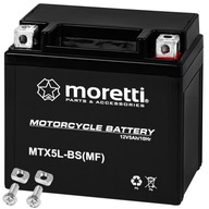 AKUMULATOR ŻELOWY MORETTI MTX5L-BS 12V 5Ah MOTOCYKLOWY SKUTER MOTOR QUAD