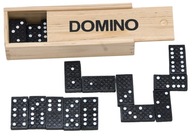 Logiczna gra dla dzieci Domino klasyczne drewniane w pudełku Woodyland
