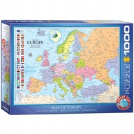 Puzzle 1000 dielikov. Mapa Európy