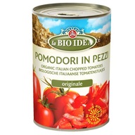 POMIDORY KROJONE BEZ SKÓRY BIO 400 g (PUSZKA) - LA