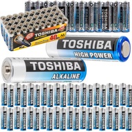 Alkalické batérie AA tyčinky 40 ks TOSHIBA LR6 1,5V HIGH POWER +45%