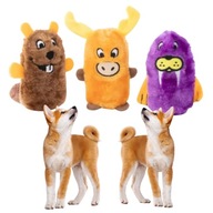 Zabawki dla psa ZESTAW 3 maskotek BÓBR ŁOŚ MORS mocno piszczące 3 sztuki