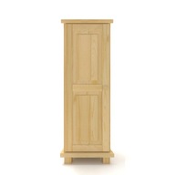 Nowoczesny drewniany słupek komoda sosnowa K39-K wysoka drzwi drzwiczki