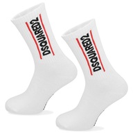Ponožky pánske vysoké ponožky DSQUARED2 biela veľkosť 40-46