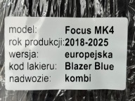 FORD FOCUS MK4 18-22 1.5 ECOBLUE dials dials JX7T-14F094-MCA EUROPA