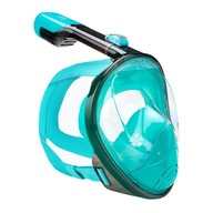 Maska pełnotwarzowa do snorkelingu AQUASTIC niebieska SMA-01SN S-M