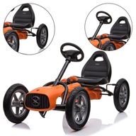 BABY MIX BUGGY GOKART NA PEDAŁY DUŻY WYTRZYMAŁY DO 50KG POMARAŃCZOWY