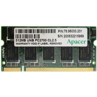 Pamäť RAM DDR Apacer 94822861 512 MB