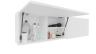 Kúpeľňová skrinka ORA 160 x 40 (2 x 80) SADA 2 ks závesná skrinka biela