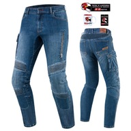 Spodnie jeansy motocyklowe REBELHORN VANDAL DENIM BLUE niebieski GRATISY