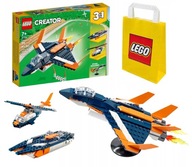 LEGO CREATOR 7+ 3w1 SAMOLOT ODRZUTOWIEC / HELIKOPTER / MOTORÓWKA 31126