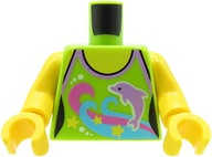 LEGO tors figurki - zielona koszulka z delfinem