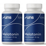 2 X UNS Melatonín Extra Strength 10 mg 60 kapsúl SILNÝ SPÁNOK