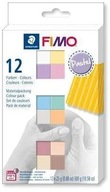 Fimo Soft sada 12 pastelových farieb