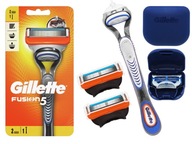 MASZYNKA DO GOLENIA GILLETTE FUSION 5 + 2 OSTRZA + ETUI NA OSTRZE