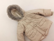 GEORGE ocieplana KURTKA PARKA z futerkiem _ 74/80cm