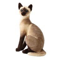 Ozdoby na plyšovú hračku realistické mačky 32 cm siamská mačka