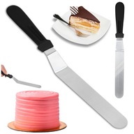 ŁOPATKA DO CIASTA metalowa nóż cukierniczy dekorator do tortów szpatułka