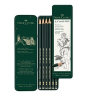 Ołówki FABER CASTELL 9000 HB-8B 6 szt