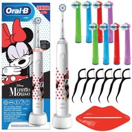 ORAL-B JUNIOR ELEKTRICKÁ KEFKA MINNIE MOUSE PRE DETI + KONCOVKY