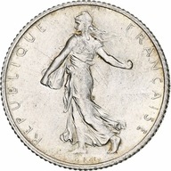 Moneta, Francja, Semeuse, Franc, 1909, Paris, 1 Fr