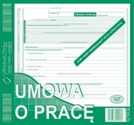 DRUK UMOWA O PRACĘ 2/3 A4 500-2