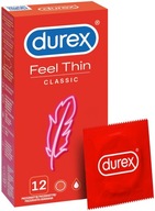 DUREX Feel Thin Classic Ultra Tenké kondómy 12 ks Priľahlé