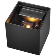 Nástenné svietidlo kocka čierna nastaviteľné LED svietidlo UP/DOWN