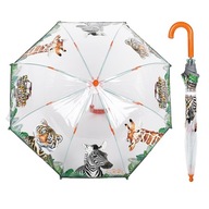 Parasolka dziecięca długa manualna parasol dziecięcy lekki Dżungla Perletti