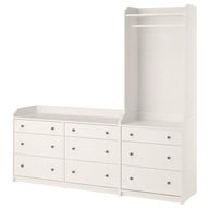 IKEA HAUGA Regál biely 208x199 cm