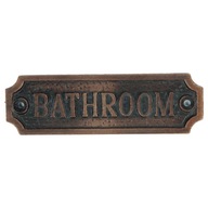 Liatinový štítok Kúpeľňa Bathroom Šiltovka Znamenie WC