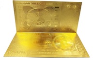 Pozłacany Banknot One Million EURO Wersja Złota