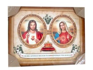 Náboženský obraz Obrazy Srdce Ježišovo a Srdce Márie