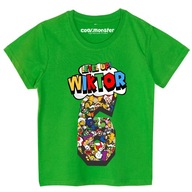 Super Mario Detské tričko s menom Cyfra na narodeniny Darček