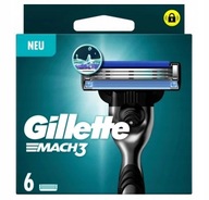 6X OSTRZA WKŁADY DO MASZYNEK GILLETTE MACH3 NOWE ORYGINALNE