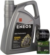 Syntetický motorový olej Eneos Max Performance 4 l 10W-40 + Olejový filter Hiflo HF204