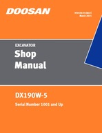 Doosan DX190W-5 Servisná príručka / Návod na predaj