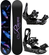 Snowboard RAVEN Mia Black 139cm + wiązania S230