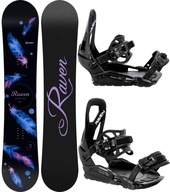Snowboard RAVEN Mia Black 147cm + wiązania S230