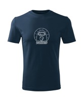Koszulka T-shirt dziecięca K118 AMONG US GRA granatowa rozm 122