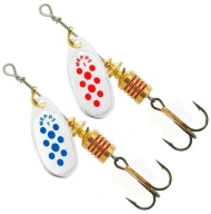 2 x MEPPS COMET SILVER Nr.1 / 3,5g RED / BLUE DOTS