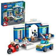 LEGO City Policja Posterunek + radiowóz + motor Samochód 4 Figurki 4+ Łatwe