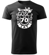 koszulka na 70 URODZINY PREZENT NA URODZINY rocznik 1954 tshirt - L