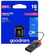 KARTA PAMIĘCI Micro SD 16 GB MicroSDXC GoodRam Class 10 UHS-I/U1 + adapter
