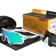 OKULARY ROWEROWE POLARYZACYJNE SPORTOWE GOGLE NA ROWER 3 WYMIENNE SZKŁA