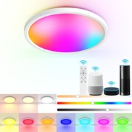Lampa stropné svietidlo LED RGB Farebná Bluetooth 30w + Diaľkové ovládanie Aplikácia SMART