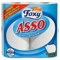 Ręcznik papierowy celuloza Foxy ASSO w opakowaniu 2 szt. biały