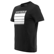 Tričko Dainese Stripes T-Shirt Čierna/Biela S