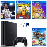 PlayStation 4 PS4 Slim 500GB + Pad Sony + 4 SUPER GRY